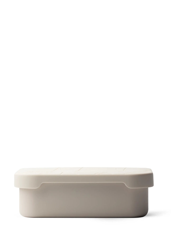 MAMEIDO Brotdose mit flexiblem Trennsteg & Silikondeckel Ivory Beige #farbe_ivory-beige