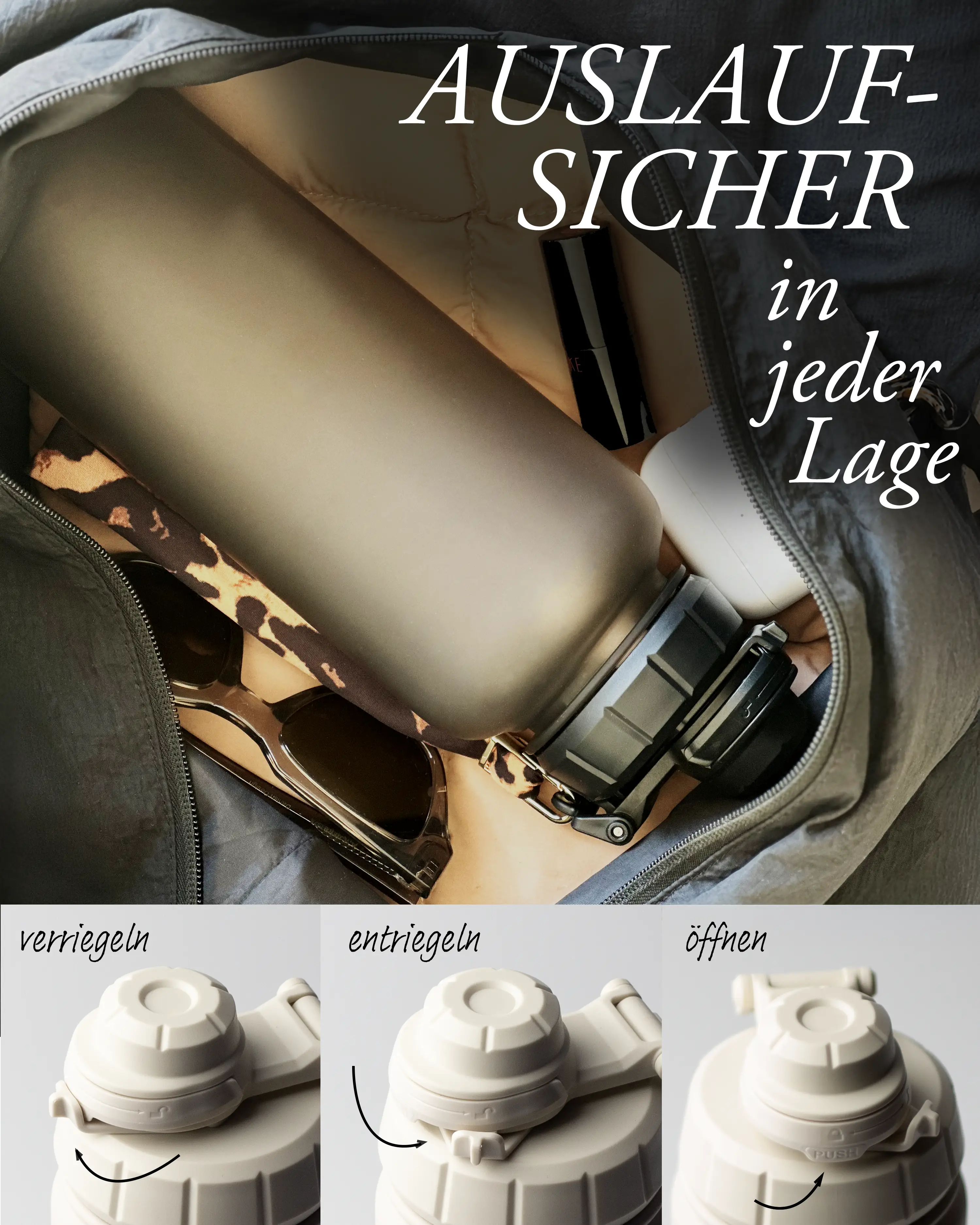 Senya Edelstahl-Wasserflasche Mit Strohhalm – 590 Ml, Isoliert, Auslaufsicher, Neon-Katze Design
