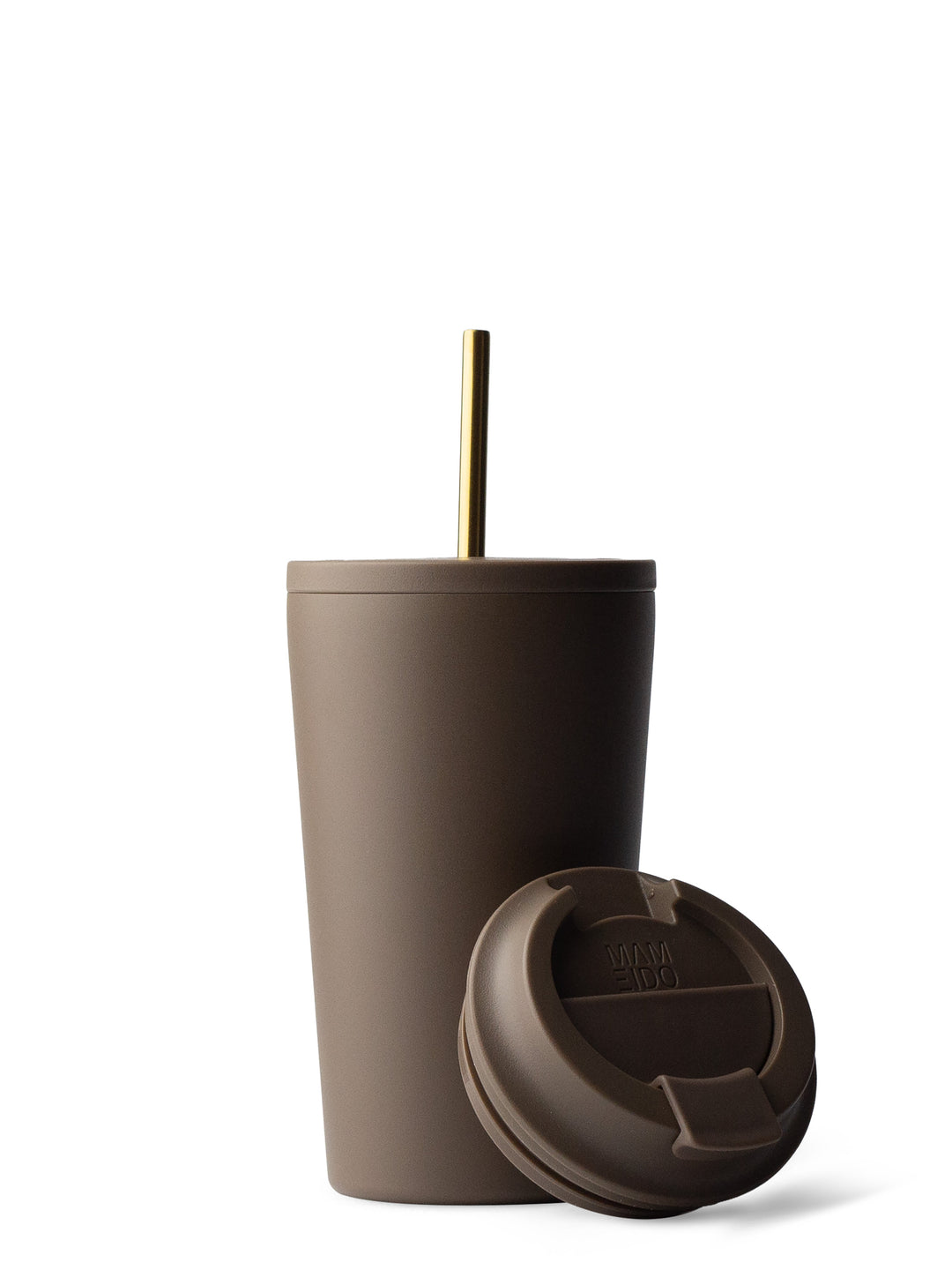 MAMEIDO Thermobecher mit Strohhalm 470ml Roasted Coconut #farbe_roasted-coconut
