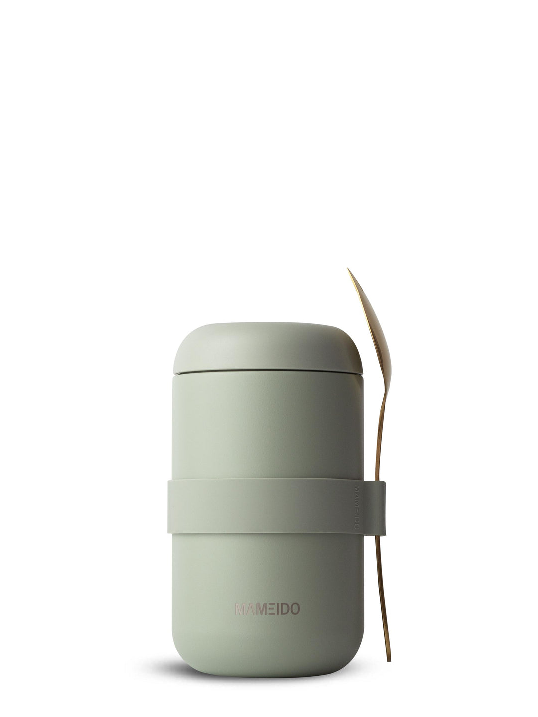 MAMEIDO Thermobehälter mit Gabel-Löffel-Kombination 500ml Desert Sage #farbe_desert-sage