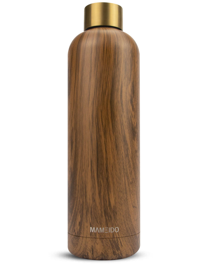 MAMEIDO Thermosflasche 1l Oak Wood Gold #farbe_oak-wood-gold