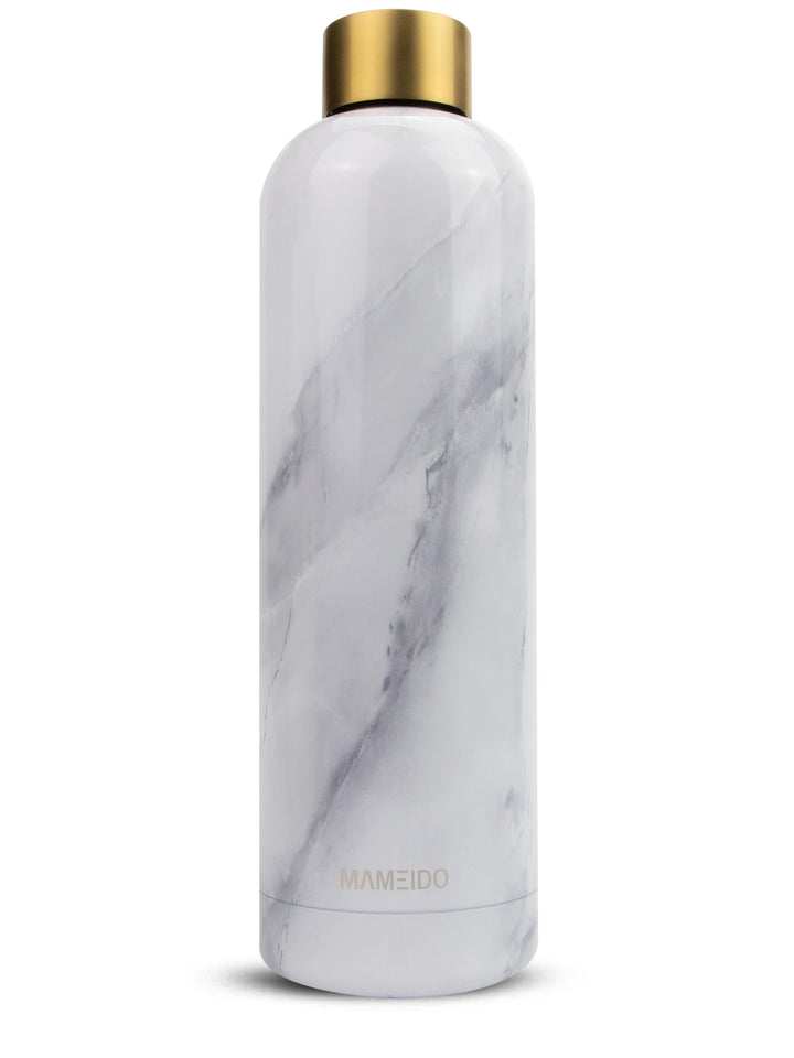 MAMEIDO Thermosflasche 1l White Marble Gold #farbe_white-marble-gold