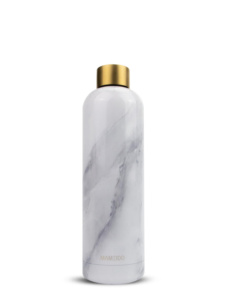 MAMEIDO Thermosflasche 500ml White Marble Gold #farbe_white-marble-gold