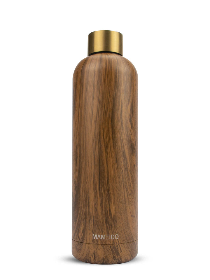 MAMEIDO Thermosflasche 750ml Oak Wood Gold #farbe_oak-wood-gold