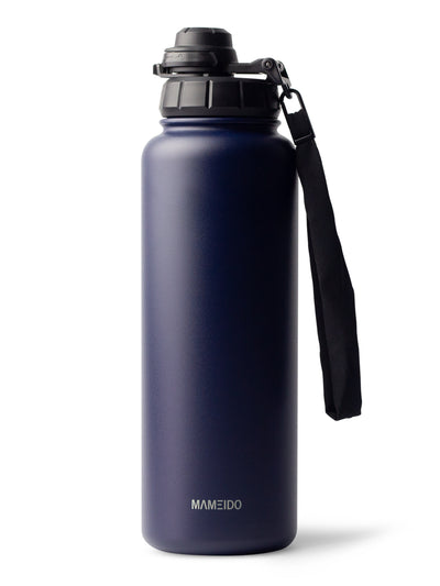 THERMOSFLASCHE MIT STROHHALM in Dark Night