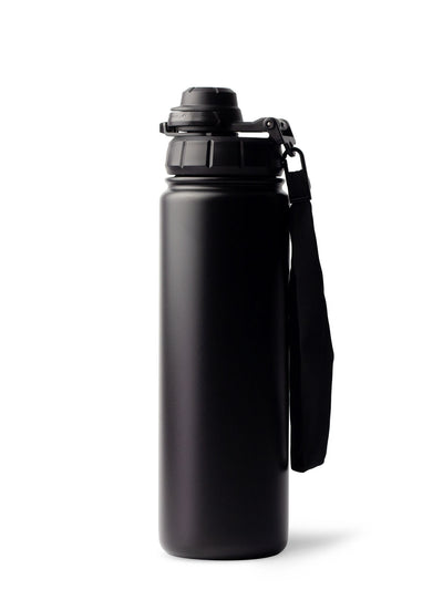 THERMOSFLASCHE MIT STROHHALM in Rich Black