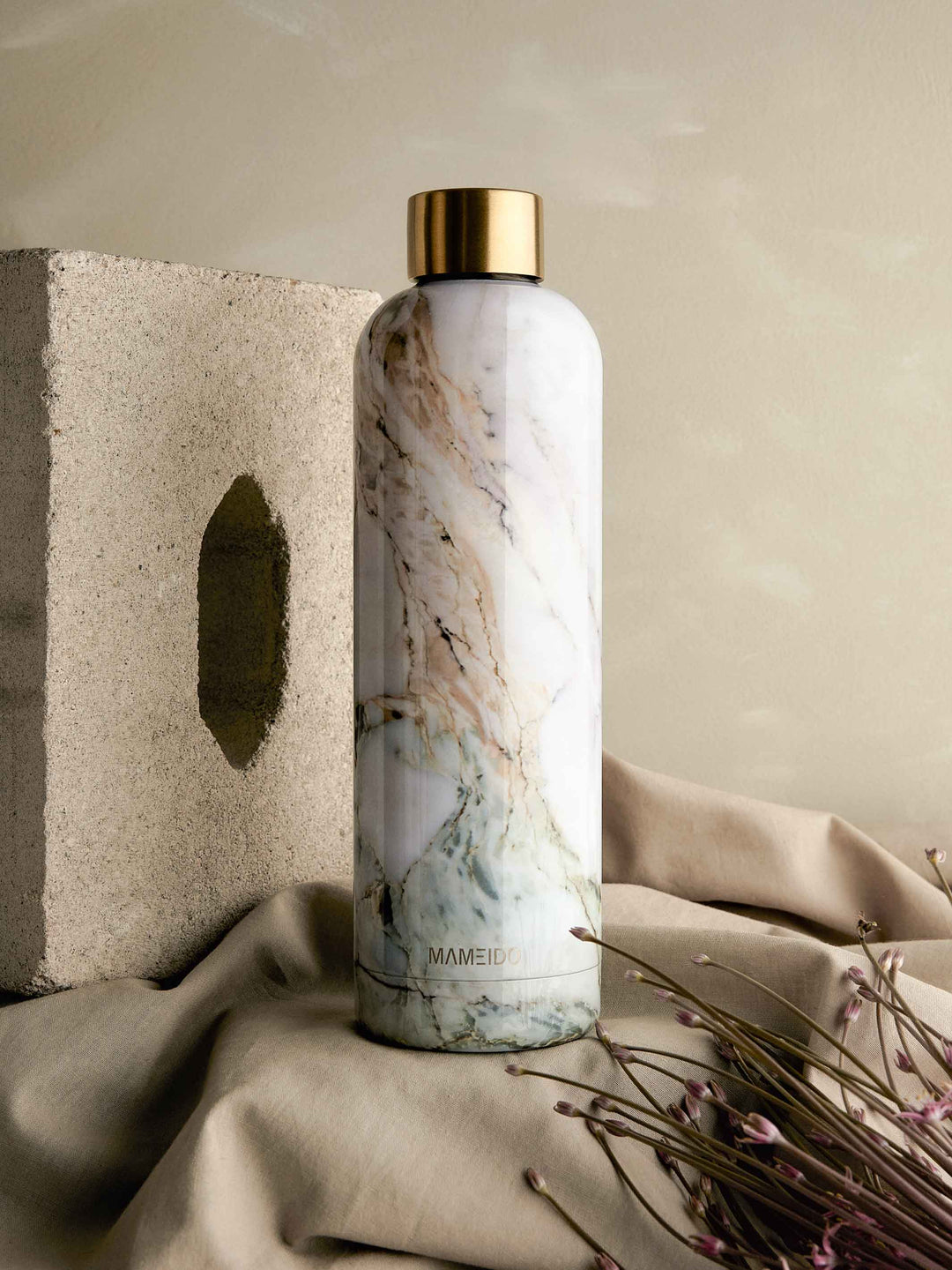 MAMEIDO Thermosflasche Pearl Marble Gold #farbe_pearl-marble-gold