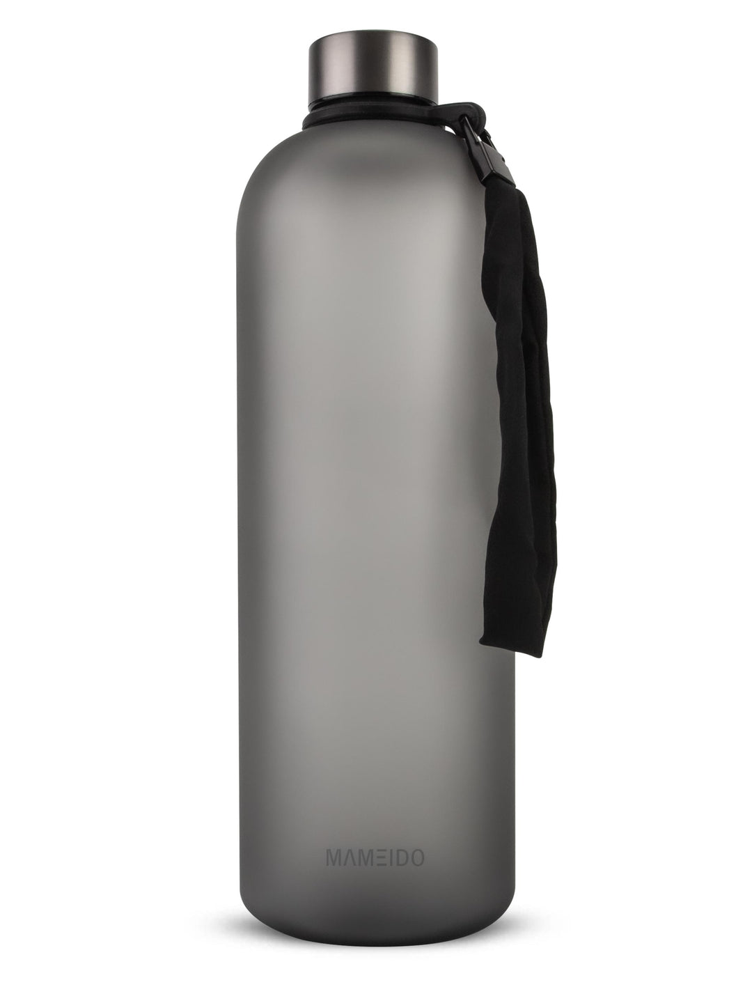 MAMEIDO Trinkflasche 1,5l mit Zeitmarkierung Carbon Grey #farbe_carbon-grey