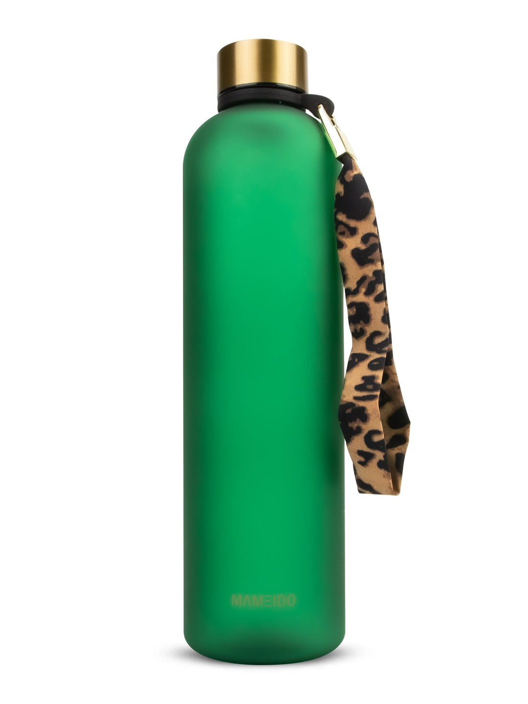 MAMEIDO Trinkflasche 1l mit Zeitmarkierung Emerald Green Gold #farbe_emerald-green-gold