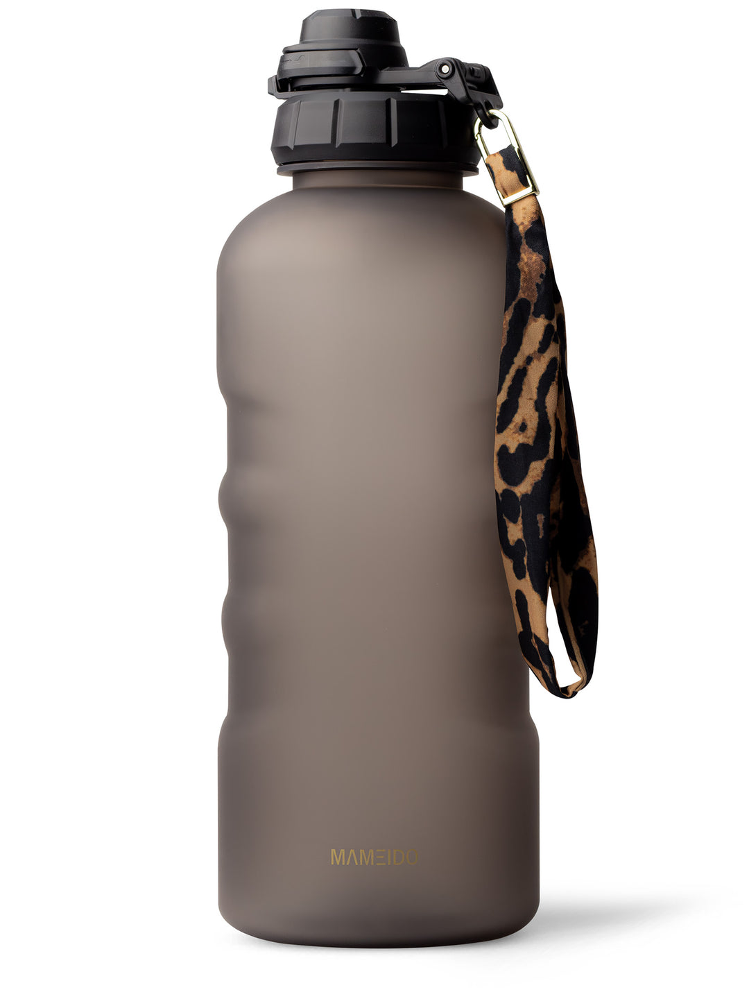 MAMEIDO Trinkflasche 2l mit Zeitmarkierung Urban Taupe #farbe_urban-taupe