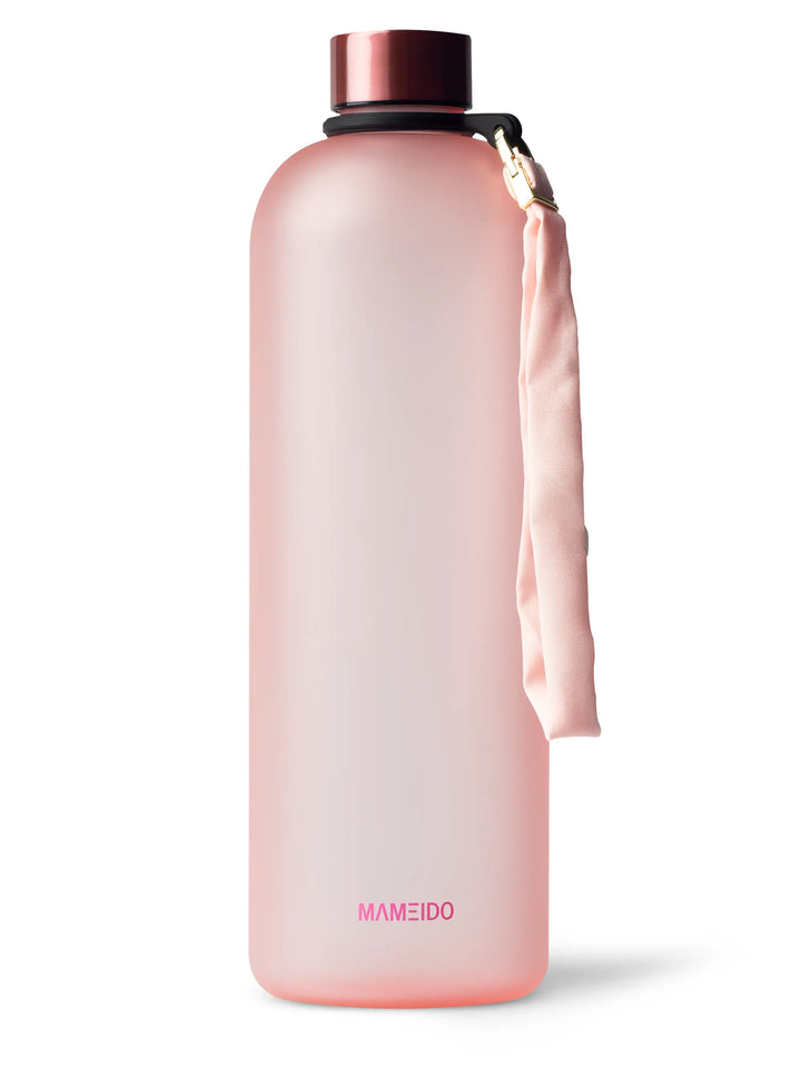 MAMEIDO Trinkflasche 1,5l mit Zeitmarkierung Flamingo Pink #farbe_flamingo-pink