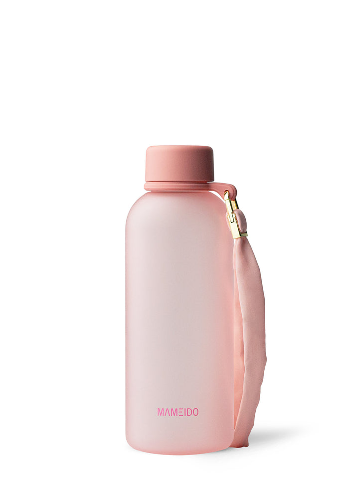 MAMEIDO Trinkflasche 600ml mit Zeitmarkierung Flamingo #farbe_flamingo
